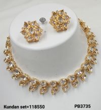 Traditional Kundan Gold Plated Necklace Set