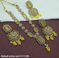 Traditional Jewelry Set – Necklace, Earrings & Maang Tikka – Bridal & Festive Wear