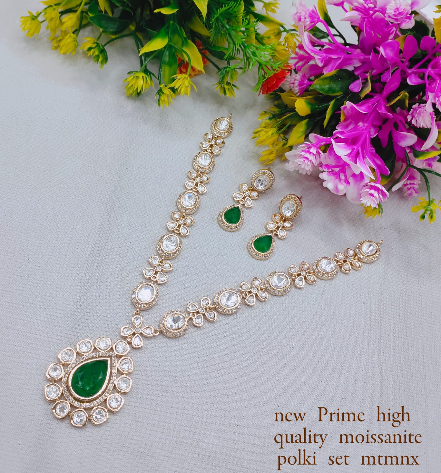 Premium Kundan Necklace & Earring Set – Handcrafted Bridal Jewelry