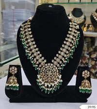 Regal Bridal Kundan Necklace & Jhumka Earring Set – Lucentemarket