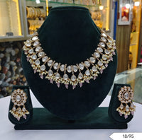 Royal Kundan Necklace & Earrings Set