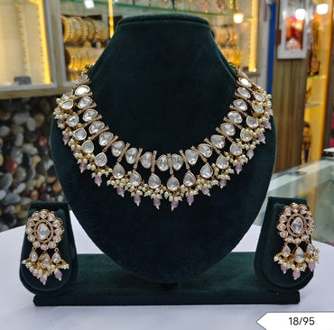 Royal Kundan Necklace & Earrings Set
