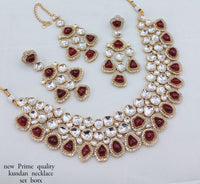 Bridal Kundan Choker Necklace Set with Earrings - Lucentemarket