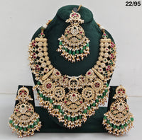Royal Bridal Kundan Necklace Set with Earrings & Maang Tikka – Heavy Traditional Design