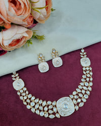 Traditional Indian Enamel Work Statement Necklace & Earring Set