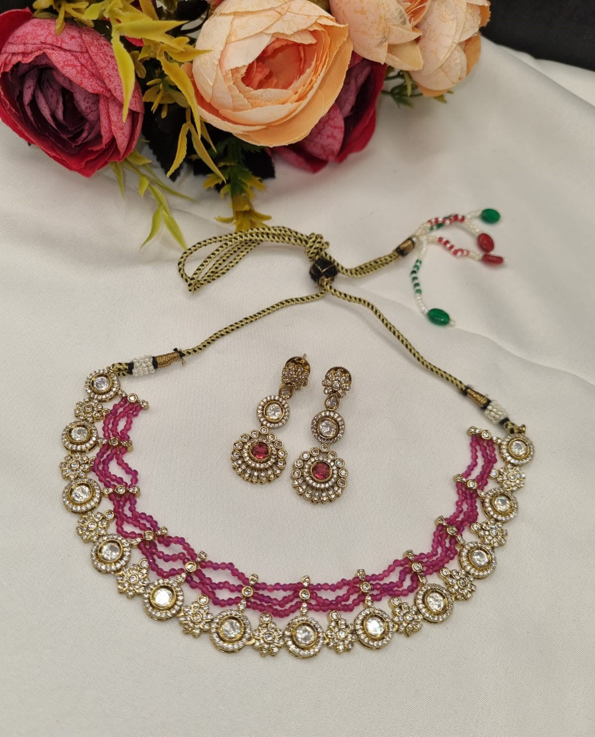 Heritage Kundan & Beaded Choker Set