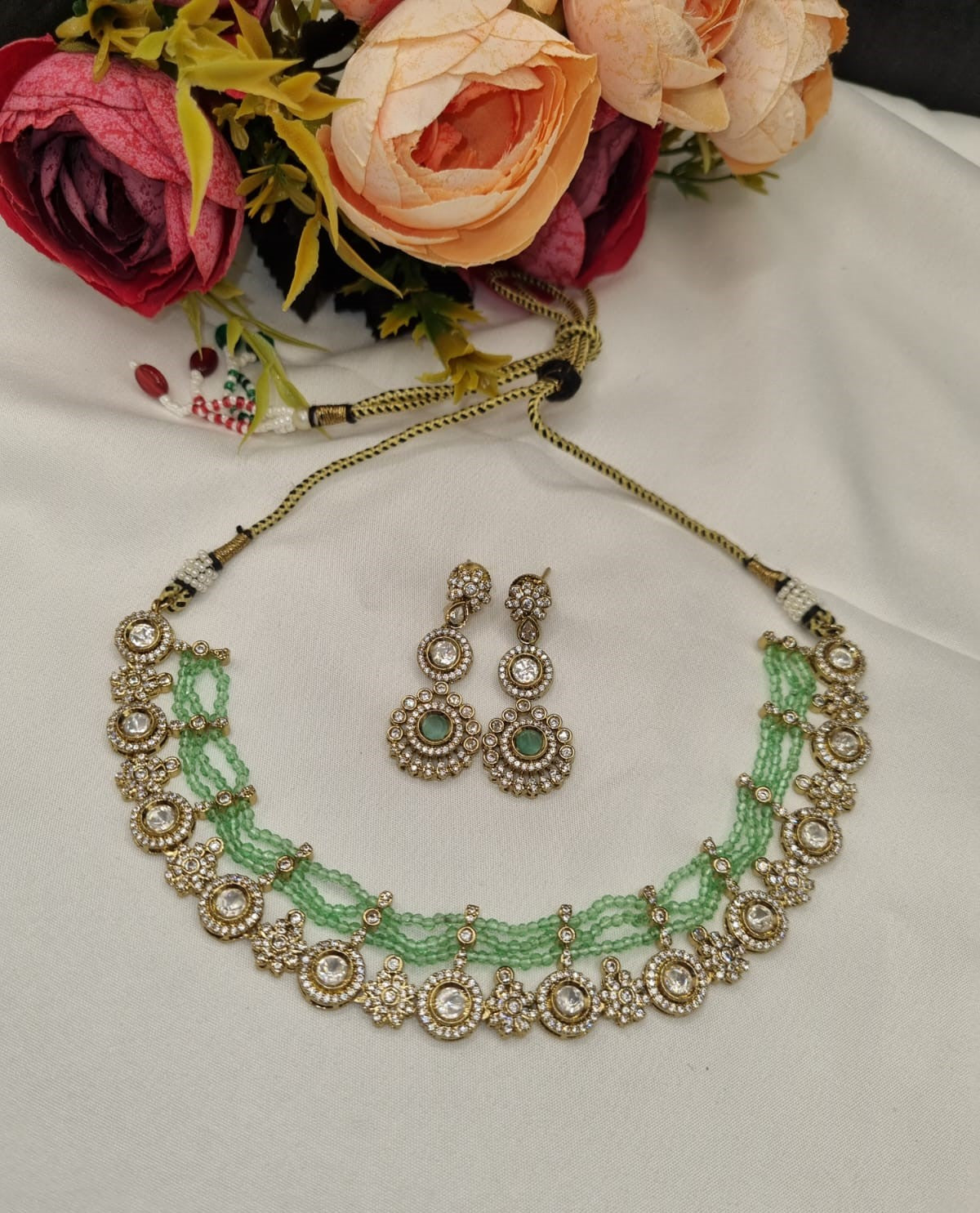 Heritage Kundan & Beaded Choker Set