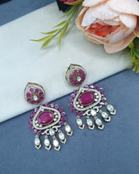 Ornate Floral & Medallion Dangle Earrings for Festive Wear