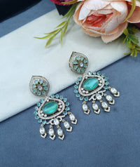 Ornate Floral & Medallion Dangle Earrings for Festive Wear