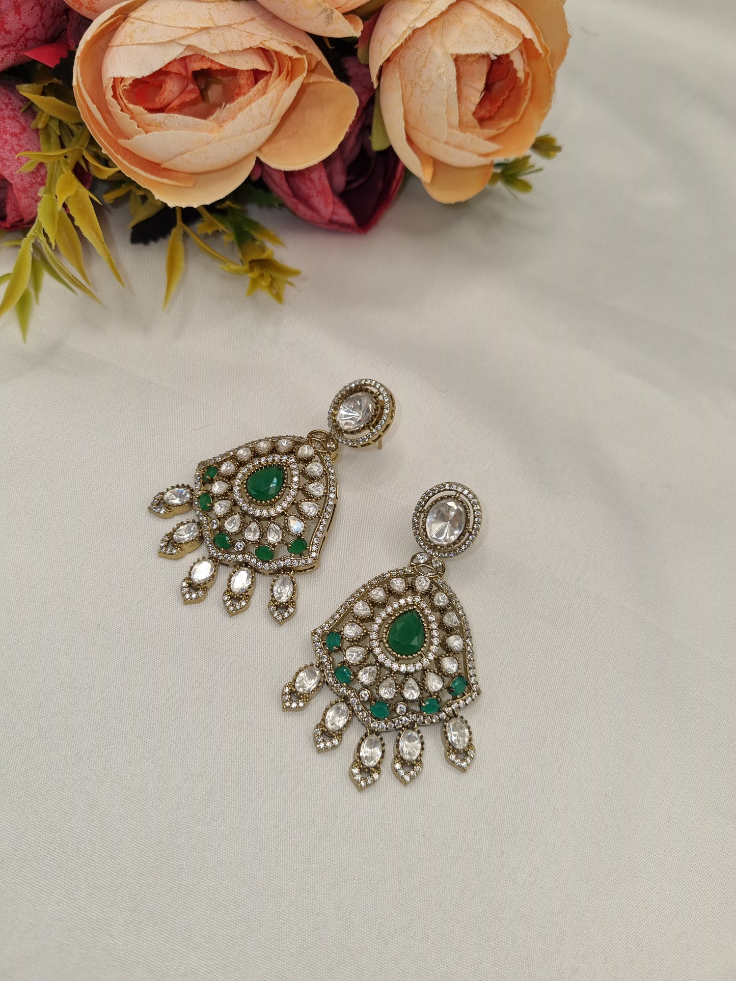 Kundan Dangle Earrings for Women | Designer Ethnic Party Wear Jewellery