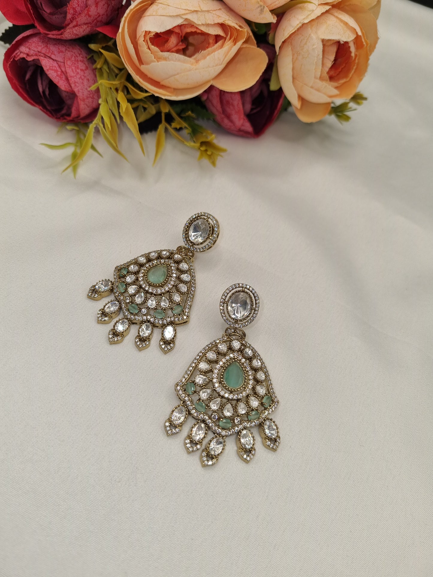 Kundan Dangle Earrings for Women | Designer Ethnic Party Wear Jewellery