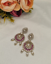 Royal Medallion Kundan Earrings