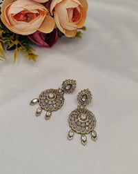 Royal Medallion Kundan Earrings