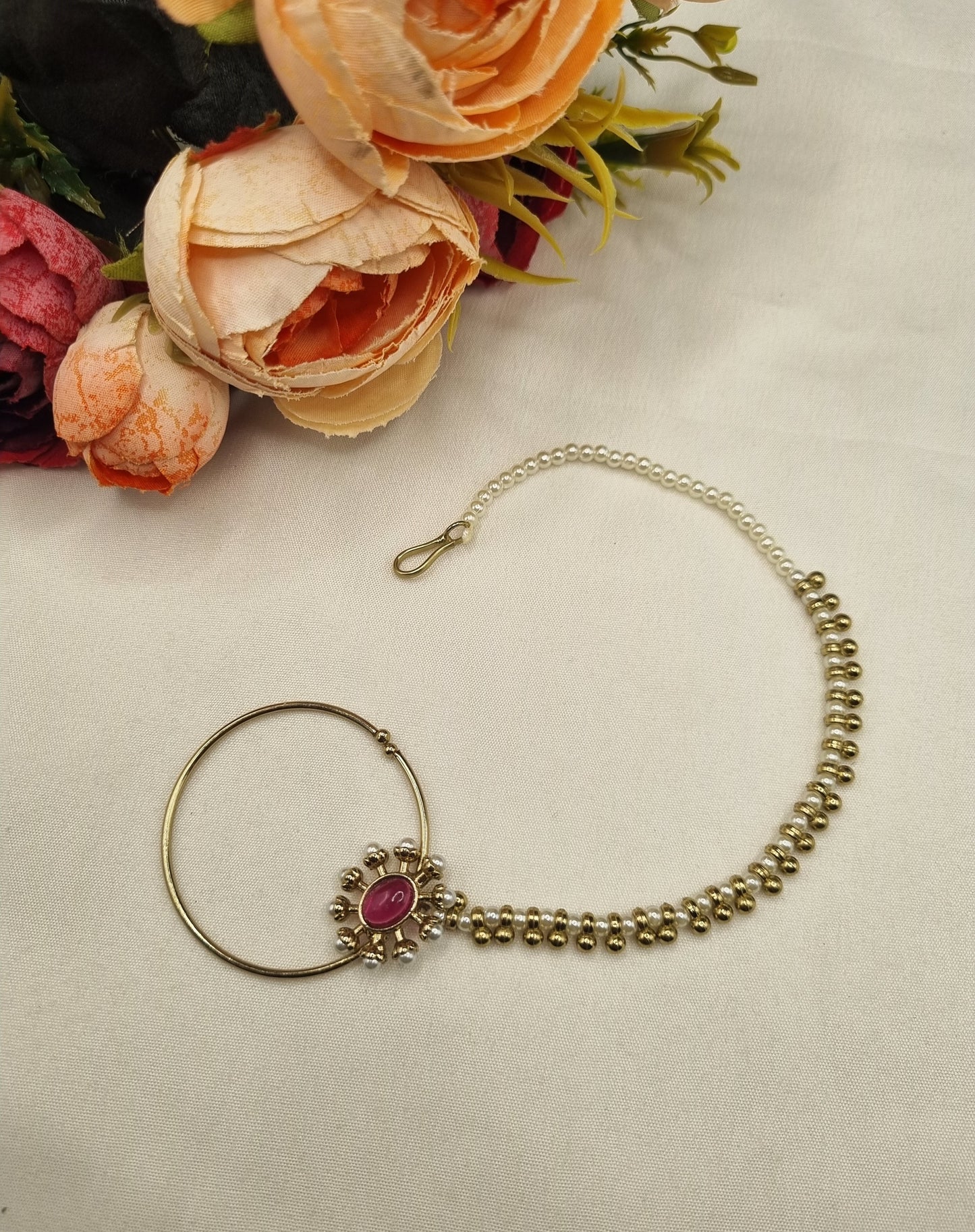 Heritage Oval Cabochon Nose Ring