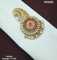 Floral CZ Kalangi with Intricate Stone Setting and Pearl Accent
