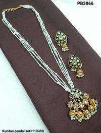 Traditional Kundan Pandal Necklace and Earring Set