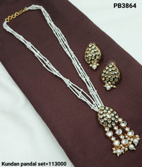 Classic Kundan Pandal Necklace and Earring Set