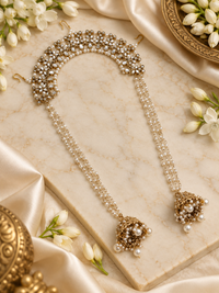 Aria Floral Kundan Choti Patti