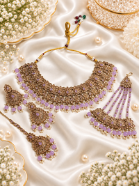 The Mint Meadow Antique Gold Choker Set