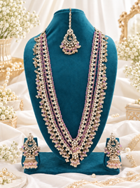 The Multi-Layered Heritage Red Bead & Kundan Bridal Jewelry Set