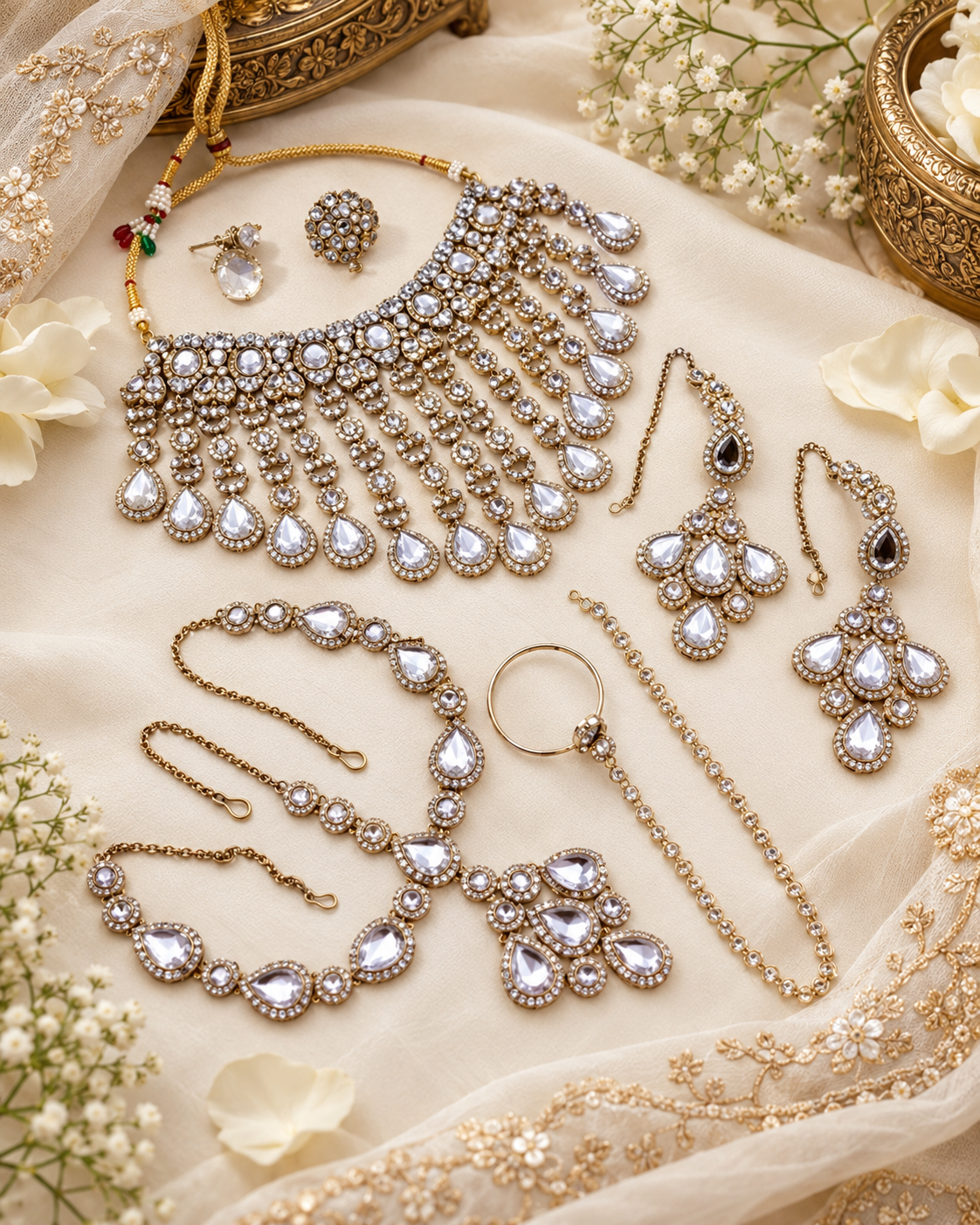 Bridal Kundan Choker Jewellery Set