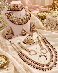 Bridal Collection Handcrafted Kundan Stud Bridal Jewellery for the Modern Bride