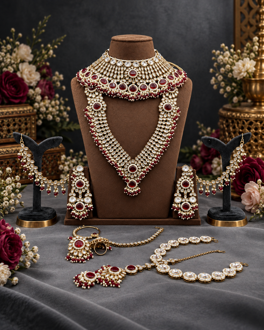 Handcrafted Kundan Bridal Jewellery Set