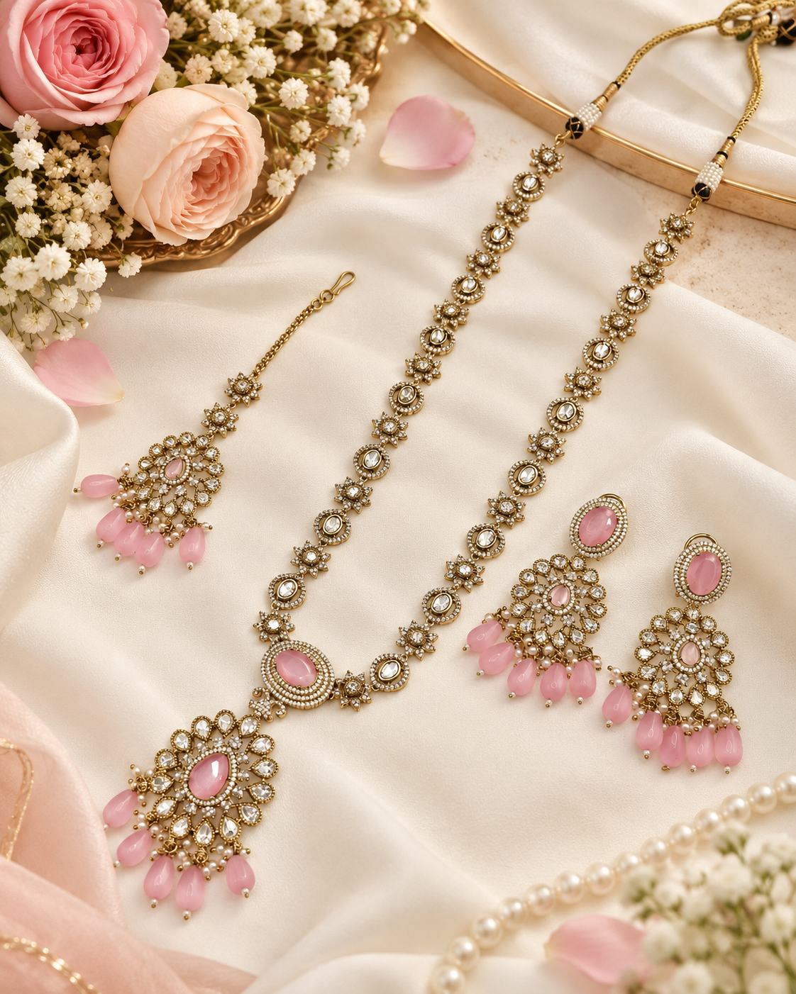 Royal Heritage Kundan Long Haram Set
