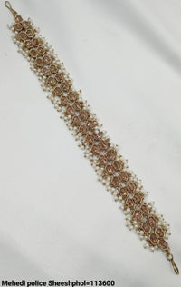 Antique Gold Plated With Pearl Sheeshphol