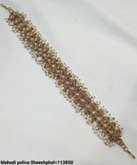 Antique Gold Plated With Pearl Sheeshphol