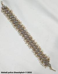 Antique Gold Plated With Pearl Sheeshphol