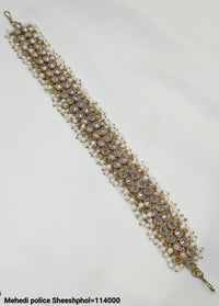 Antique Gold Plated With Pearl Sheeshphol