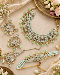 Royal Antique Gold Zircon Bridal Jewelry Set