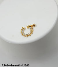 Traditional Stylish Gold Plated Nose Pin