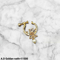 Gold Plated Traditional Stylish Ethnic Nose Pin
