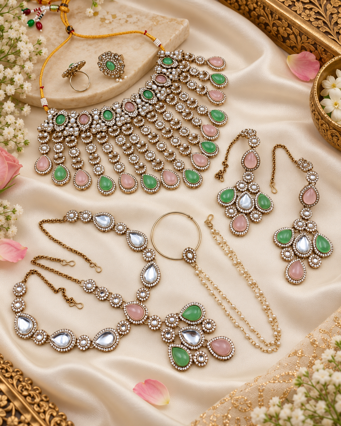 Bridal Kundan Choker Jewellery Set