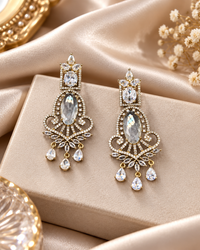 American Diamond Drop Dangler Earrings For Women & Girls