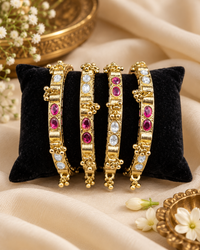 Ethnic Traditional Ghungroo Drop Choodiyan Set