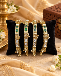 Ethnic Traditional Ghungroo Drop Choodiyan Set