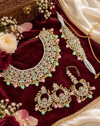 Royal Antique Gold Zircon Bridal Jewelry Set