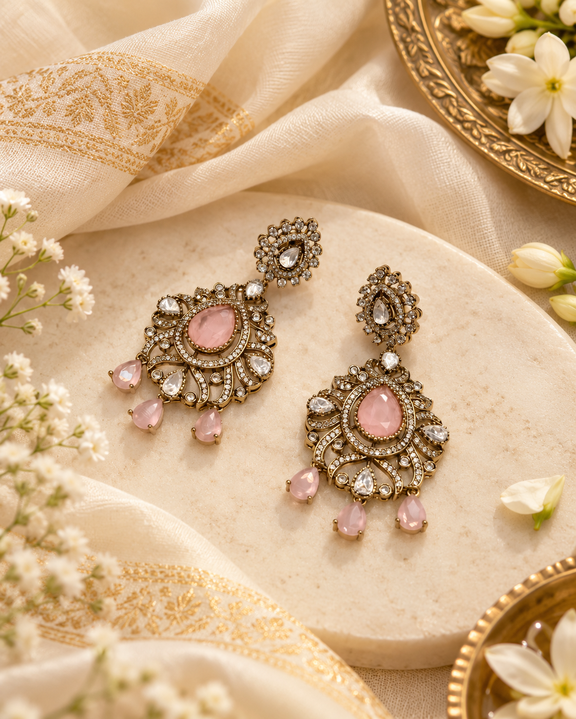 Imperial Arch Kundan Earrings