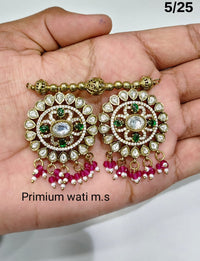 Traditional Premium CZ Mangalsutra Pendant with Kundan Detailing
