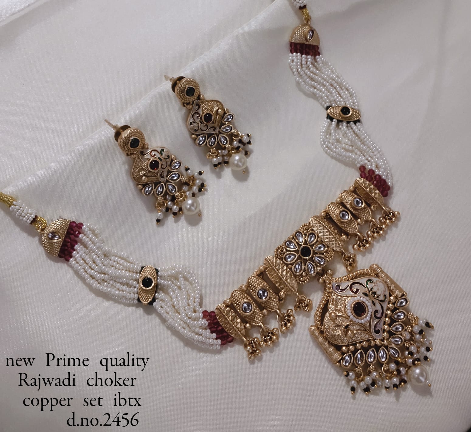 Prime Quality Rajwadi Copper Choker Set