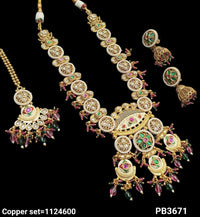 Gold Plated Copper Necklace Set