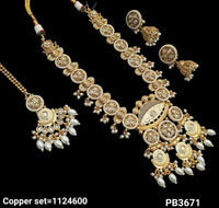 Gold Plated Copper Necklace Set