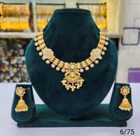 Traditional Intricate Necklace & Jhumka Earrings Set