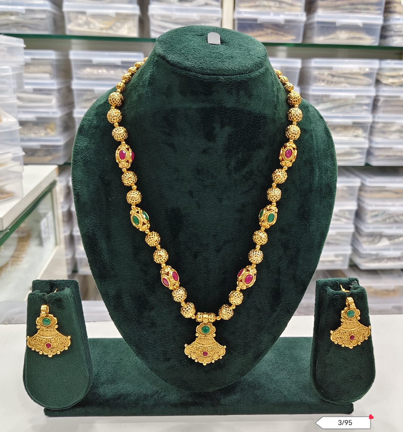 Gold Plated Copper Necklace Set