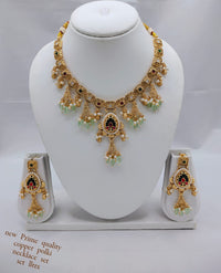 Royal Charm Copper Necklace Set with CZ Stone Accents