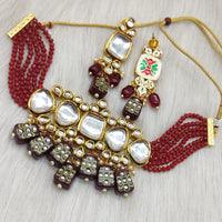 Traditional Copper Jewellery Set & Necklace With Earrings For Woman