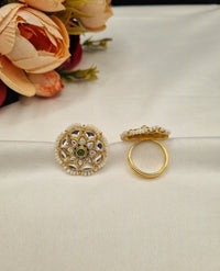 Floral Motif with Pearl Beading